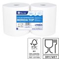 MERIDA TOP - industrial towels, white, 2 -ply, 100% cellulose, 137,5 m (2 pcs. / pack.)